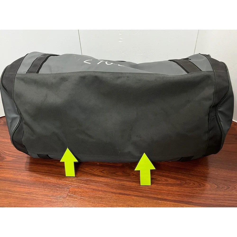 Helly Hansen 70L Duffel Bag 2 Gray Black Convertible Backpack Travel Gear 68004